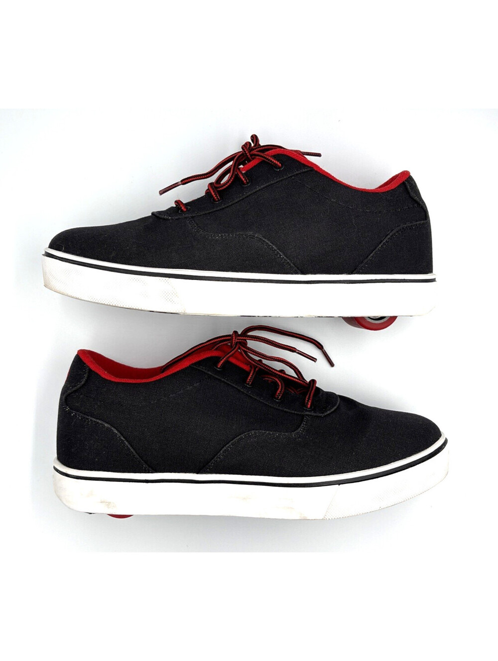 Heelys Launch Men’s Size 12 Skate Shoes Black Red Removable Wheels